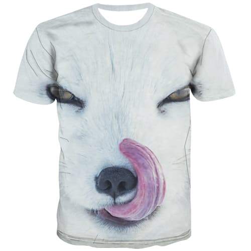 Animal T-shirt Men Lovely Tshirts Casual Funny Shirt Print White Tshirts Cool Harajuku Tshirts Novelty Short Sleeve summer Mens - KYKU