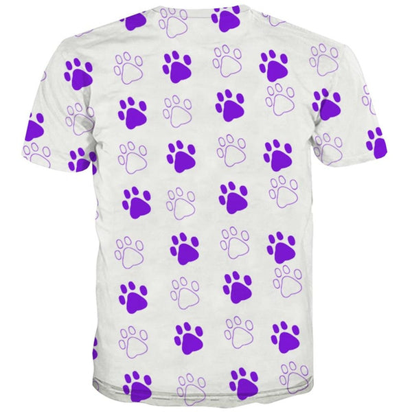 
dog paw print tshirts Puppy Cute Pets shirt tee men big Smart dogs Cool art costume
                