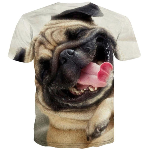 
tshirts dog Puppy Cute animal Hip hop tshirt 3D men's big Smart dogs art costume Casual
                