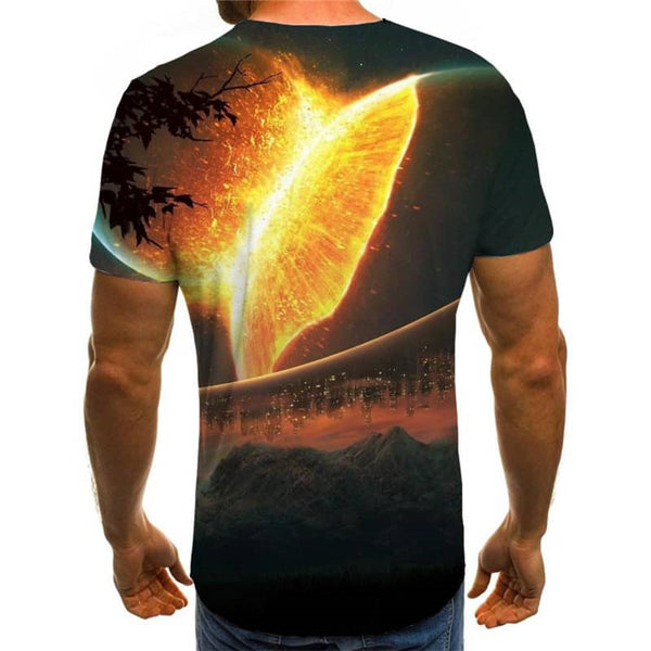 
shirt abstract  personality Hip hop tshirt 3D  men's Cool fun geometric colorful art art costume
                