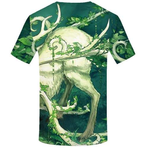 
Deer T-shirt Men Animal T shirts Funny Forest Tshirts Cool Leaf Tshirt Anime Harajuku Tshirts Novelty Short Sleeve Hip hop - KYKU
                