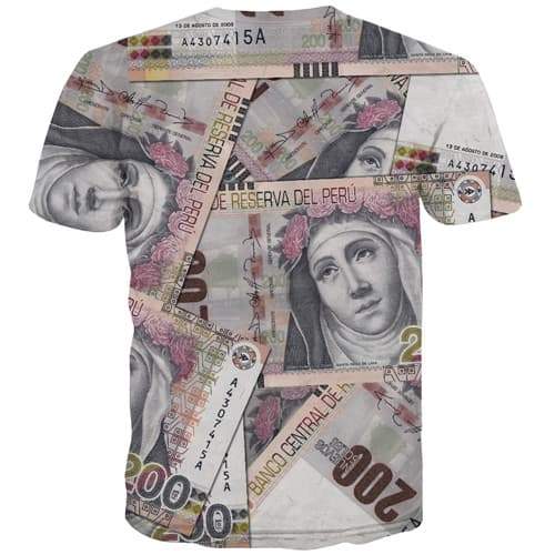 
Money T-shirt Men Flower Shirt Print Peru Tshirt Anime Harajuku Tshirts Casual Vintage T shirts Funny Short Sleeve Fashion - KYKU
                
