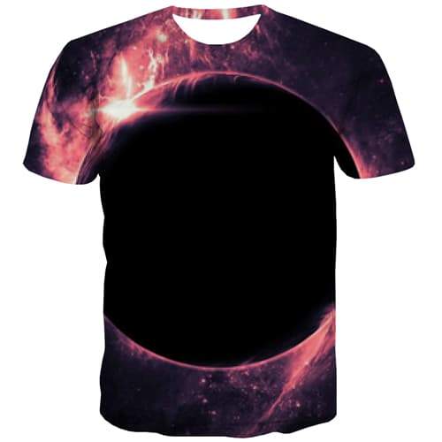 Universe T shirts Men Galaxy T shirts Funny Galaxy Tshirts Casual Hip Hop Shirt Print Punk Rock Tshirts Novelty Short Sleeve - KYKU
