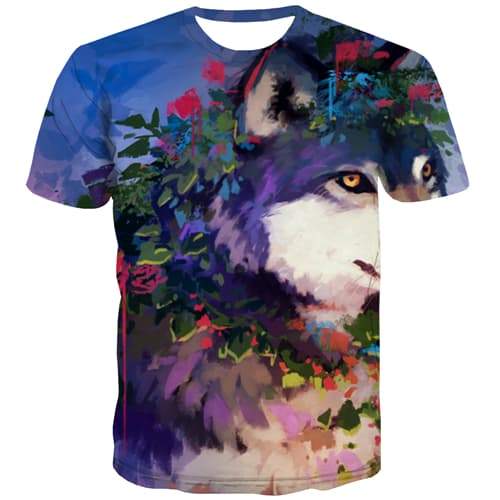 Graffiti T-shirt Men Colorful Tshirts Casual Abstract Tshirts Novelty Psychedelic Shirt Print Hip Hop T-shirts Graphic - KYKU