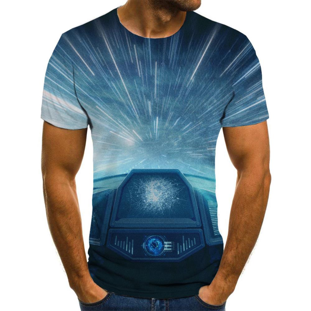shirt Airship t shirt 3D air ship men Casual flying ship art costume