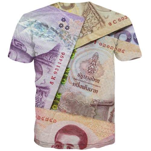
Money T shirts Men Thai Baht Tshirt Anime Thailand T shirts Funny Geometric T-shirts 3d Harajuku Tshirts Casual Short Sleeve - KYKU
                