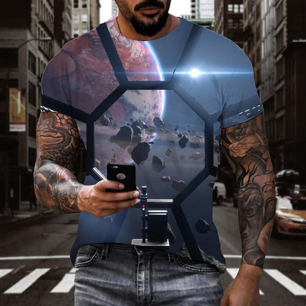 
Airship shirt air ship clothing flying ship Casual art costume men
                