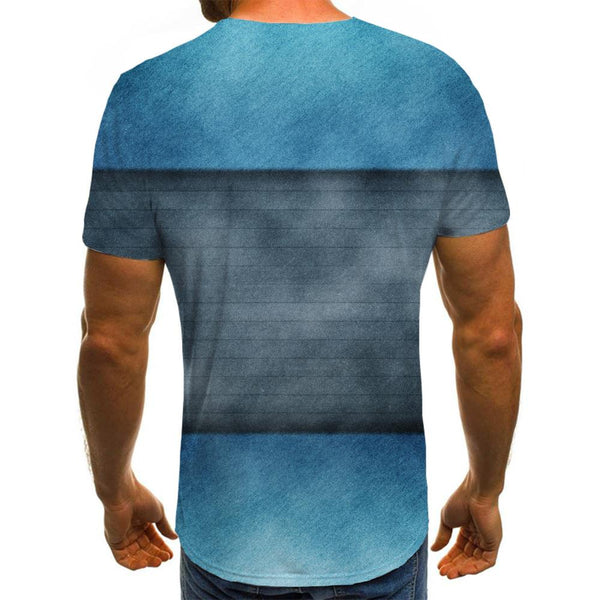 
blue-black gradient shirt Casual shirt 3D special texture men Cool art costume different
                