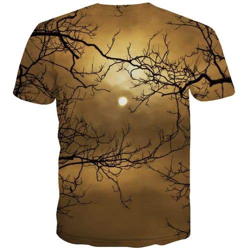 
Moon T shirts Men Tree T shirts Funny Halloween T-shirts 3d Cloud T-shirts Graphic Funny Tshirts Novelty Short Sleeve Hip hop - KYKU
                