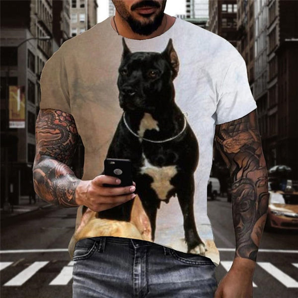 
shirts dog Puppy Cute animal Casual shirt 3D art costume Cool men's big Smart dogs
                
