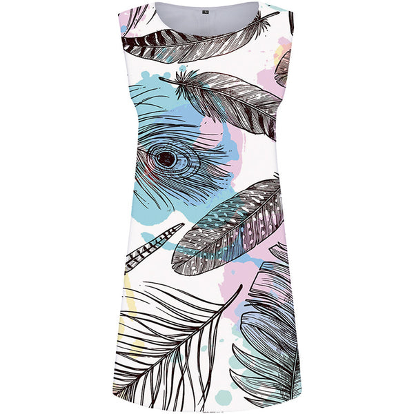 Feather Dress Women White Sexy Space Ladies Dresses Womens Clothing Summer