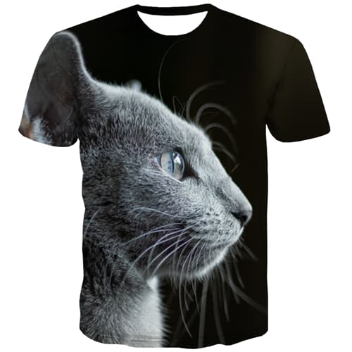 Animal T shirts Men Hip Hop Tshirts Novelty Cartoon Tshirt Printed Black Tshirts Cool Street T-shirts Graphic Short Sleeve - KYKU