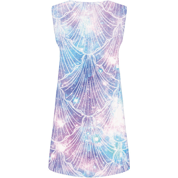 
Psychedelic Dress Women Fantasy 3d Print Space Galaxy Short Colorful Beach Abstract Sundress Womens Clothing Casual
                