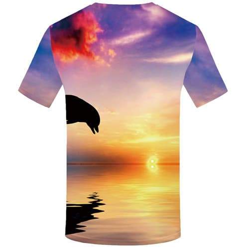 
Dolphin T shirts Men Thing Tshirt Anime Nebula Shirt Print Colorful T-shirts Graphic Short Sleeve T shirts Men women Tops O-neck - KYKU
                