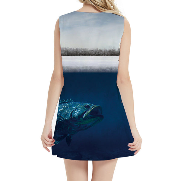
Fish Dress Women Animal Tank Funny Beach Fisherman Ladies Dresses Fishinger Vestido Sexy Womens Clothing Casual
                