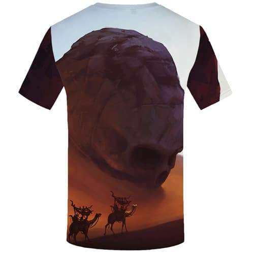 
Skull T-shirt Men Animal Tshirt Printed Camel T shirts Funny Desert Tshirts Casual Mountain Tshirts Cool Short Sleeve Hip hop - KYKU
                