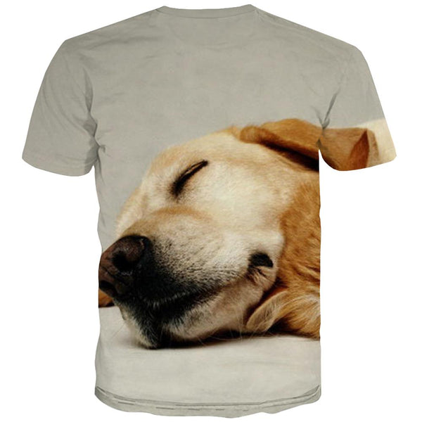 
tshirt animaldocile pets Novelty 3D shirtCool men dog art costume
                