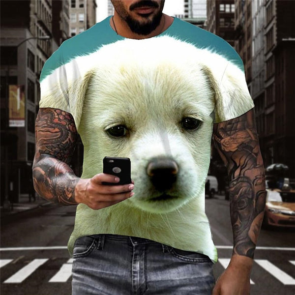 
shirts Little White dog shirt tee Puppy Cute Pets art costume Casual man big Smart dogs
                