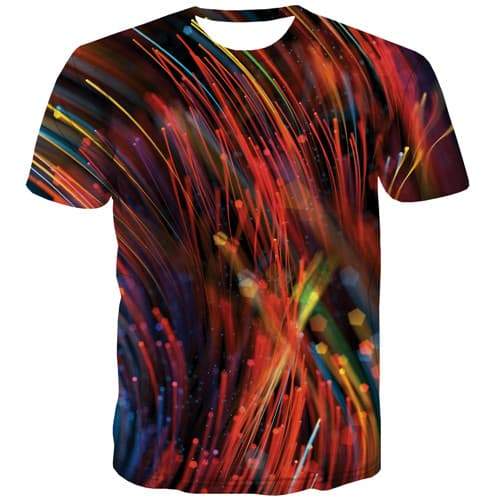 Geometric T shirts Men Abstract T shirts Funny Colorful Tshirts Cool Psychedelic Tshirts Novelty Harajuku T-shirts Graphic - KYKU