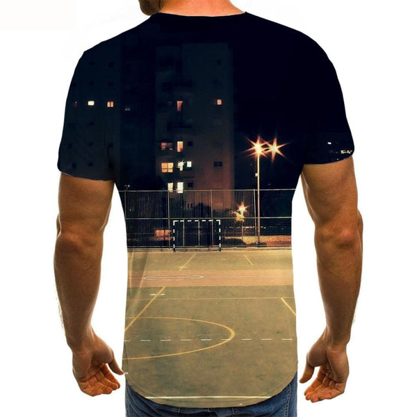 
City T-shirt Men Court Funny T shirts Star Shirt Print Harajuku Tshirts Casual
                