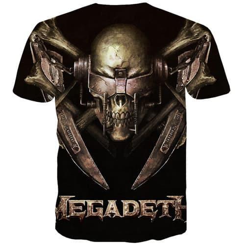 
Skull T shirts Men Military Tshirts Cool Punk Rock Tshirts Casual Hip Hop Shirt Print Metal T-shirts 3d Short Sleeve summer Mens - KYKU
                