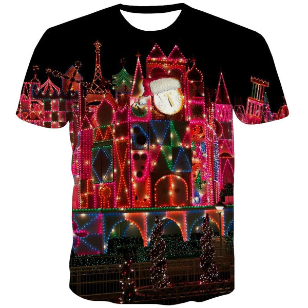 
Outdoor lantern decorative pattern shirt Funny 3D t shirt festival Christmas Cool art costume men
                