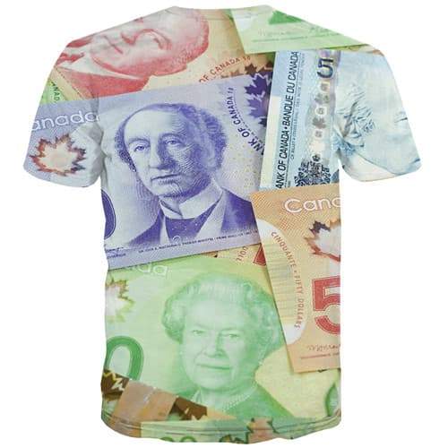 
Canadian Dollar T-shirt Men Money T shirts Funny Canada Tshirts Casual Harajuku Tshirt Anime Colorful T-shirts 3d Short Sleeve - KYKU
                
