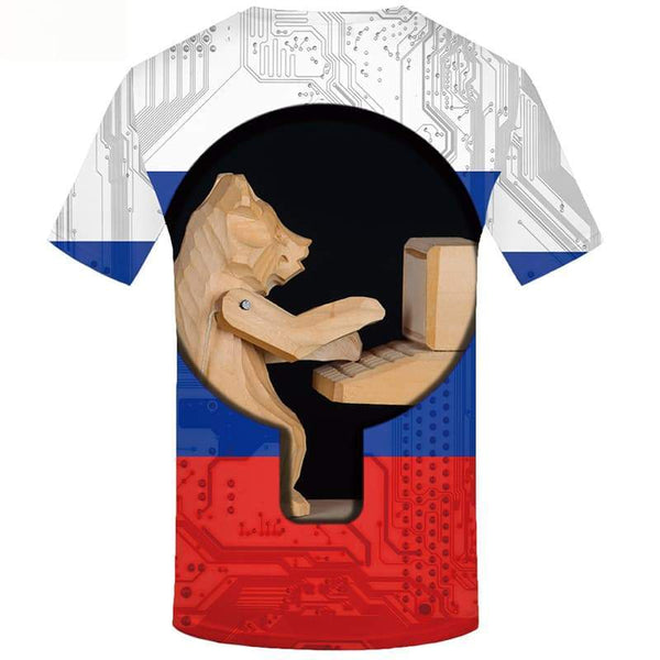 
Bear T shirts Men Military Tshirts Casual Russia T-shirts 3d Short Sleeve - KYKU
                