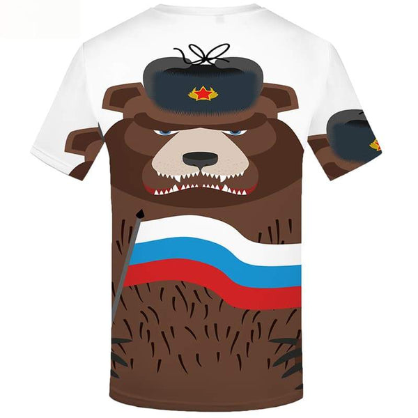 
Bear T shirts Men Russia T shirts Funny Military T-shirts Graphic Short Sleeve - KYKU
                