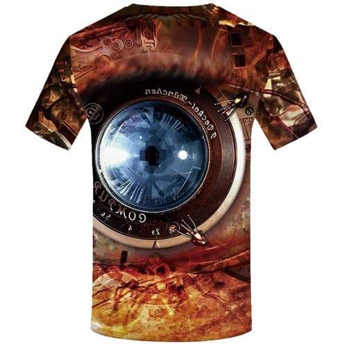 
Eye T shirts Men Metal Tshirt Printed Flame Tshirts Novelty Mechanical Shirt Print Gothic Tshirt Anime Short Sleeve summer Men - KYKU
                