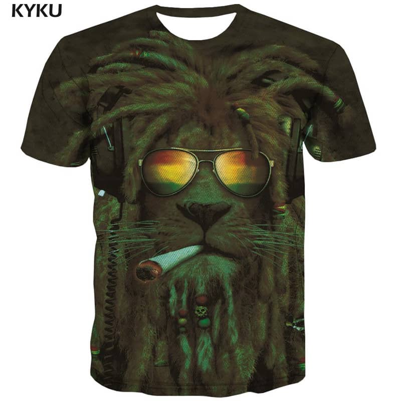 shirt abstract personality Cool Casual art costume men fun geometric colorful art