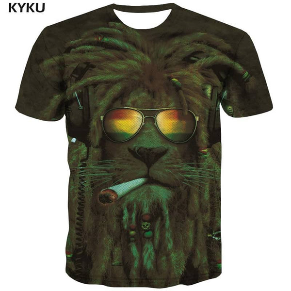 shirt abstract personality Cool Casual art costume men fun geometric colorful art