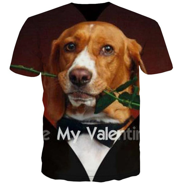 
dog t shirts Puppy Cute Pets clothing art costume big Smart dogs Cool men
                