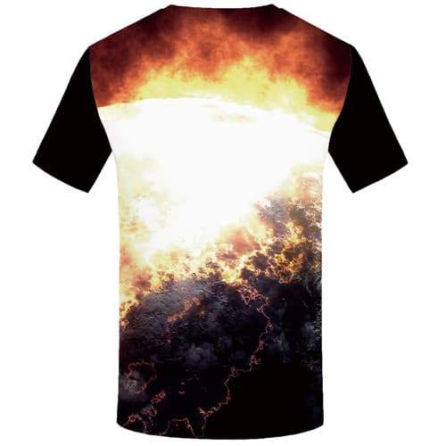 
Flame T-shirt Men Galaxy Space Shirt Print Earth Tshirts Casual World Map T-shirts 3d War Tshirts Novelty Short Sleeve Fashion - KYKU
                