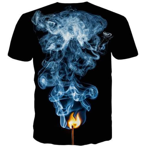 
Flame T shirts Men Psychedelic Shirt Print Smoke T-shirts Graphic Harajuku Tshirt Printed Gothic T-shirts 3d Short Sleeve - KYKU
                