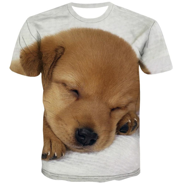 
Golden Retriever dog tshirts Casual shirt 3D Puppy Cute Pets men big Smart dogs Casual art costume
                