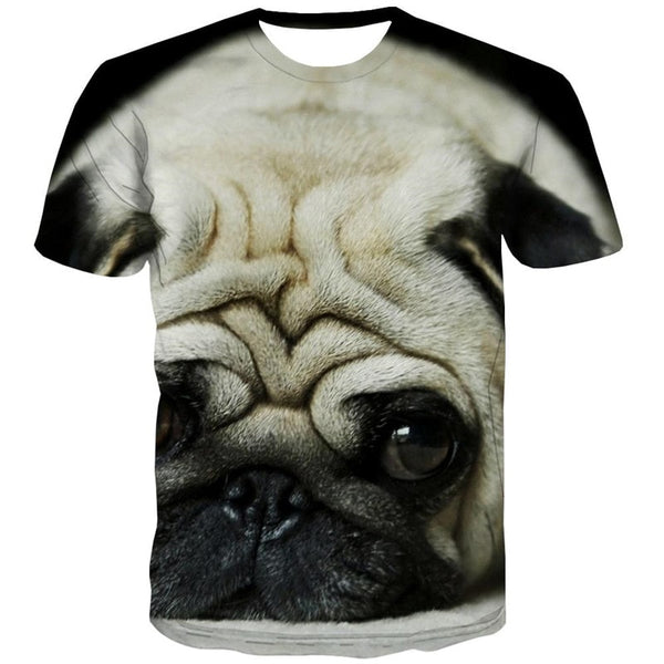 
shirt dog tee shirt Puppy Cute animal Cool art costume men's big Smart dogs
                