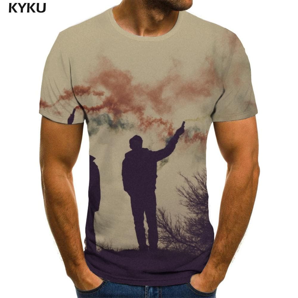 Youth T shirt Men Tree Funny T shirts Retro Anime Clothes Street Tshirts Casual