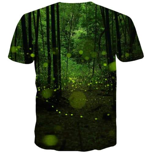 
Forest T-shirt Men Plant Tshirt Printed Green Shirt Print Novel T-shirts Graphic Retro Tshirts Casual Short Sleeve Full Print - KYKU
                