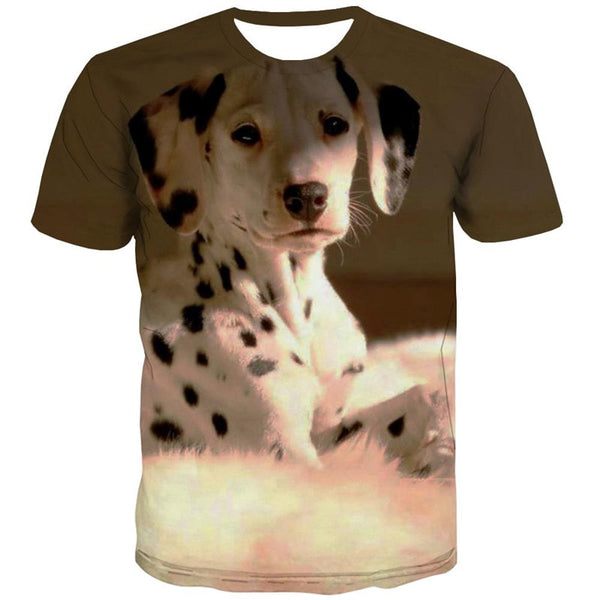 
shirts dog Puppy Cute animal Casual men's Casual big Smart dogs art costume
                