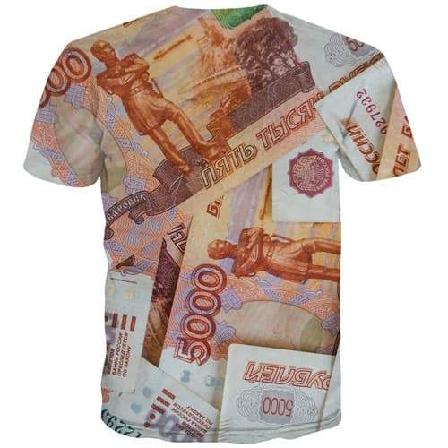 
Russian Ruble T-shirt Men Money Tshirts Novelty Russia Tshirt Printed Character Tshirt Anime Harajuku Tshirts Cool Short Sleeve - KYKU
                