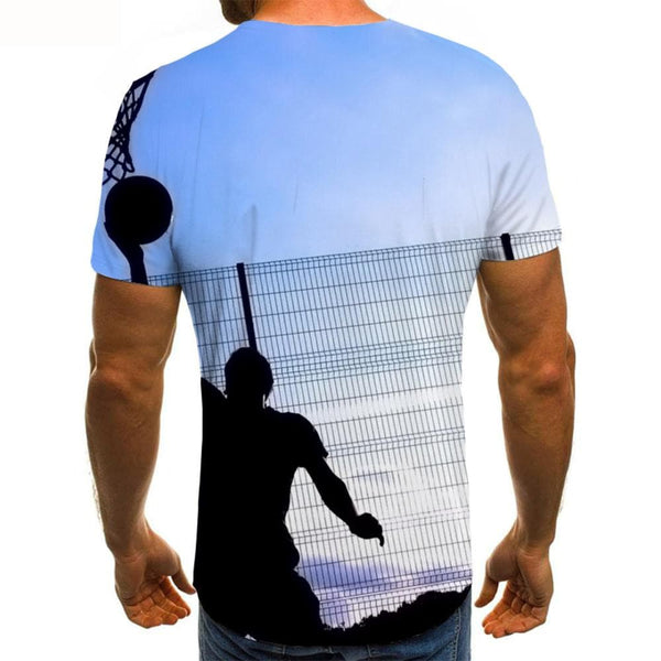 
Ball T-shirt Men Blue Sky Shirt Print Hip Hop Anime Clothes Novel T-shirts 3d
                