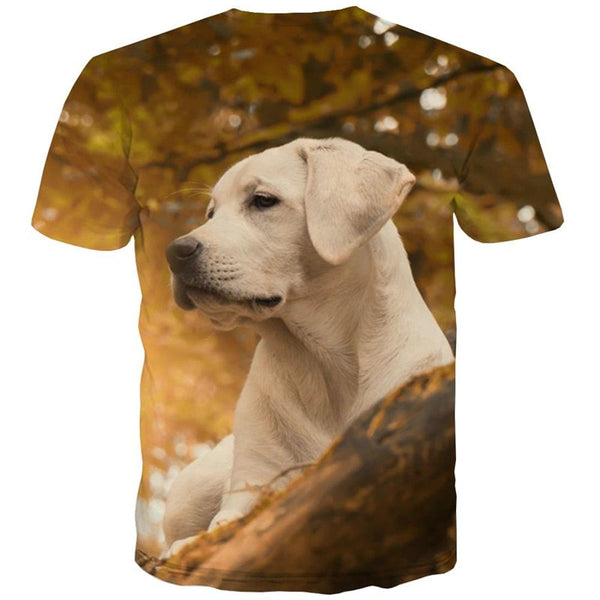 
t shirts Golden Retriever dog Puppy Cute Pets Funny 3D t shirt art costume big Smart dogs man Cool
                