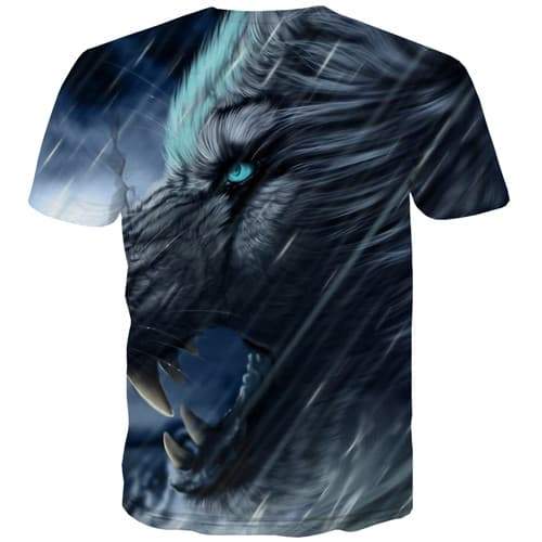 
Wolf T shirts Men War T-shirts Graphic Animal Tshirts Casual Black T shirts Funny Gothic Tshirt Anime Short Sleeve Fashion - KYKU
                