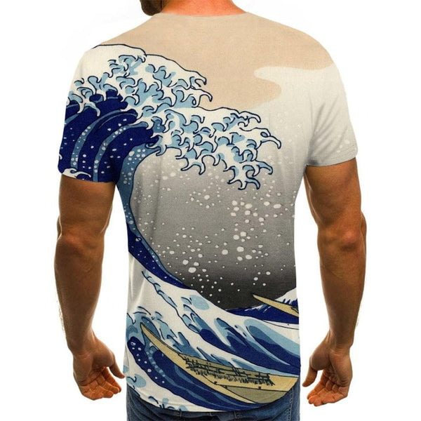 
Waves T shirt Men Sail Tshirts Casual Painting Funny T shirts Harajuku Anime Clothes
                