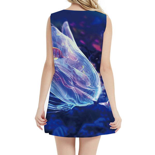 
Fish Dress Women Animal 3d Print Tracksuits Party Jellyfish Vestido Sexy Harajuku Ladies Dresses Womens Clothing Vintage
                