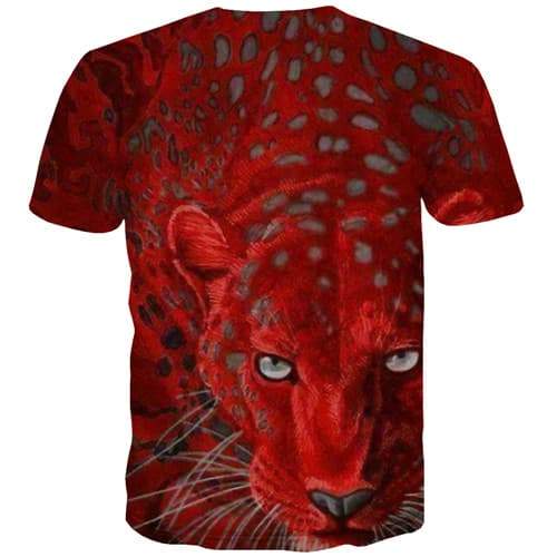 
Leopard T-shirt Men Animal Tshirts Cool Red Shirt Print War T-shirts Graphic Gothic T-shirts 3d Short Sleeve Full Print Mens - KYKU
                