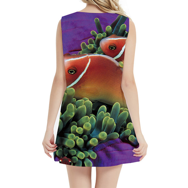 
Fish Dress Women Purple Sundress Harajuku Tank Jellyfish Korean Style Animal Sexy Womens Clothing Vintage
                
