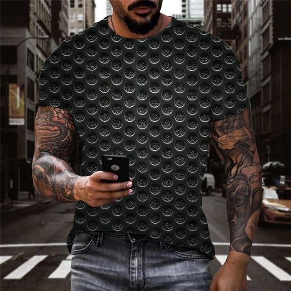 
Black and green gradient irregular texture tshirt special texture Cool different art costume Casual men
                
