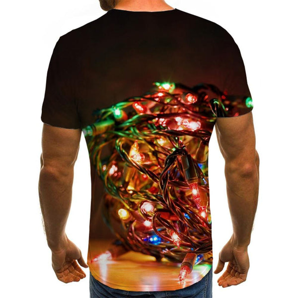
little lantern t shirt festival Funny 3D t shirt Christmas Cool men art costume
                